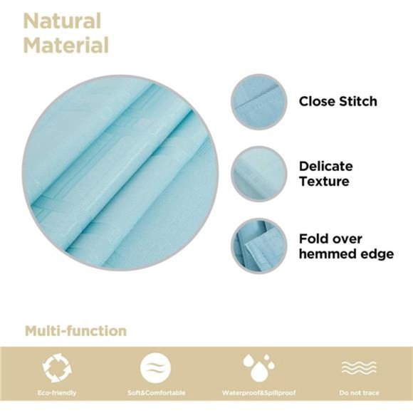 Table Cloth Wrinkle Resistant Decorative Table Cover, 52 X 70 NWT - Picture 3 of 6